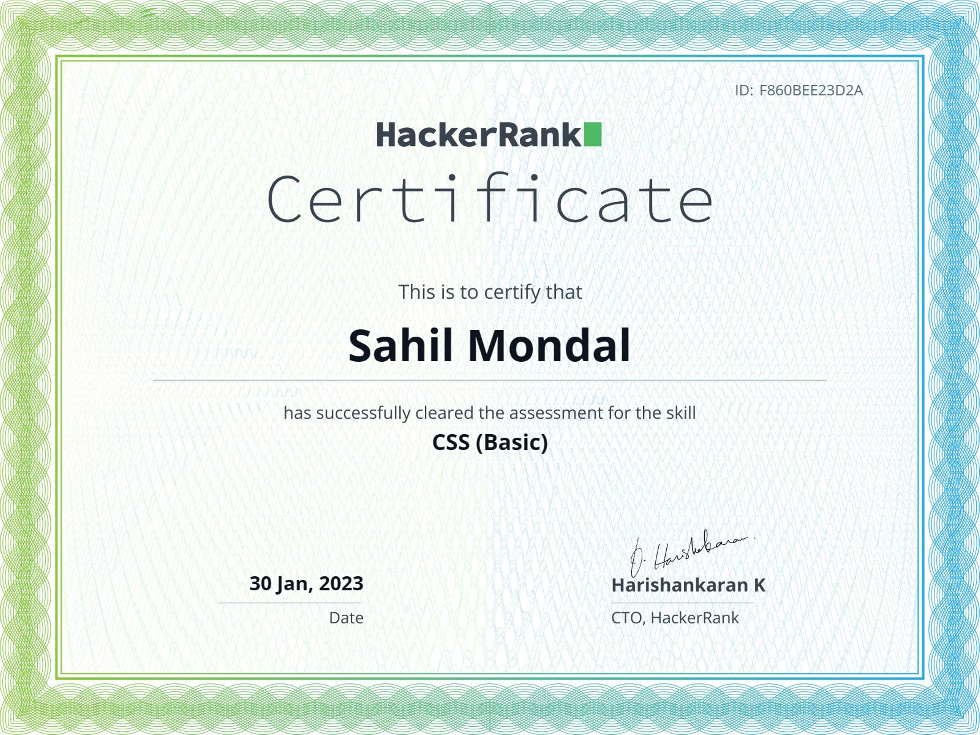 CSS by HackerRank